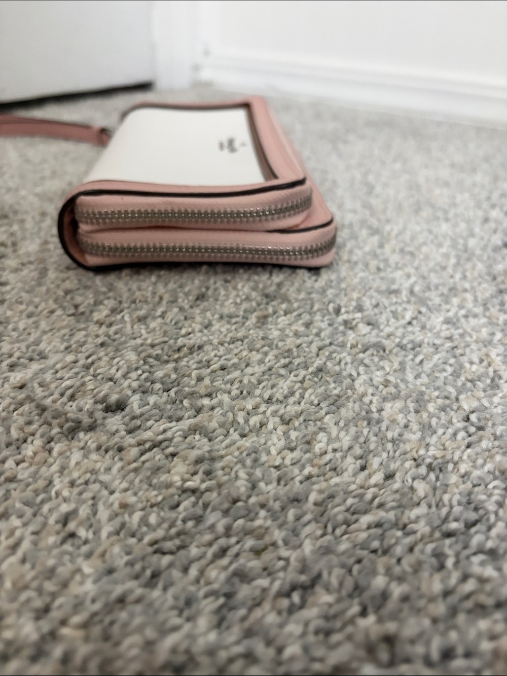 kate spade Pink and White Leather Wristlet Clutch - Picture 5 of 6